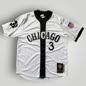 Vintage Chicago Baseball Jersey #3 Headgear XL Negro Leagues Museum Style